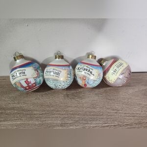 Vintage Hallmark Gift Bringers Ornament Series - Lot of 4 - Years 1990-1993